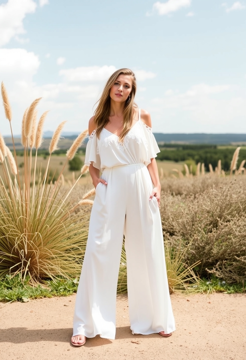 Choose from 20 dreamy silhouettes, ranging from flowing gowns to boho jumpsuits, that embody your unique style on your wedding day