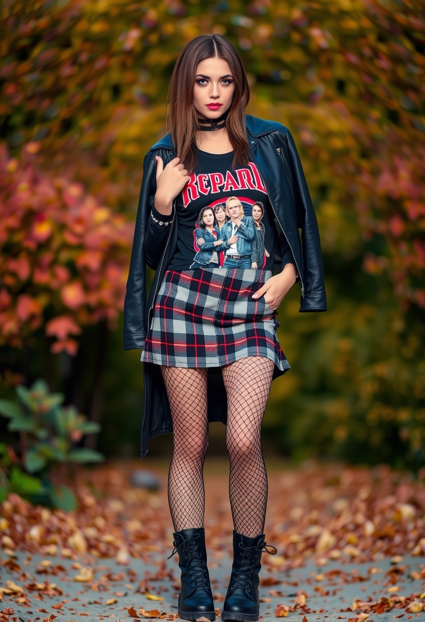 Explore 15+ daring fall fashion combinations, from plaid skirts paired with band tees to denim jackets layered over animal prints