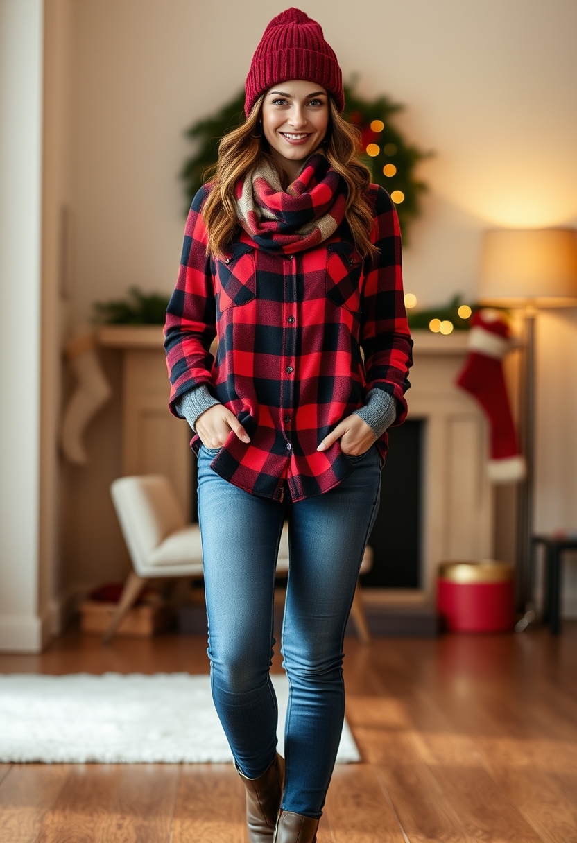 From cozy family gatherings to elegant holiday parties, find your perfect look with 20+ Christmas fashion women outfits that ensure you shine