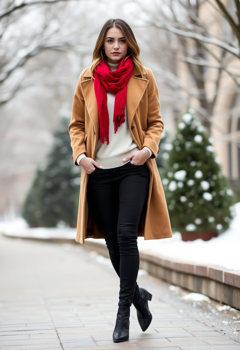 Get inspired by 20+ standout winter outfits that showcase how to mix textures and layers, ensuring you stay warm while looking effortlessly put together