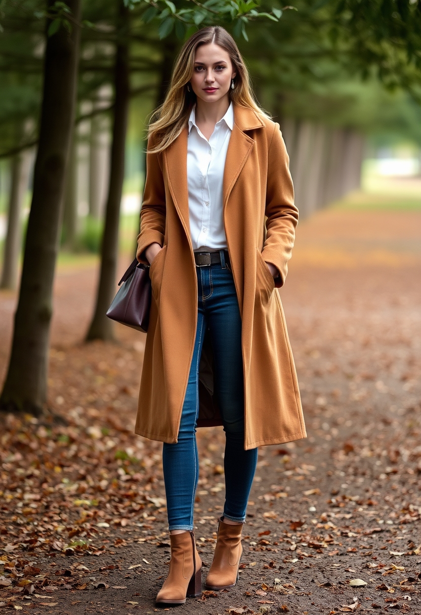 Navigate the workplace effortlessly with 18 professional outfits that balance comfort and sophistication for those cooler months