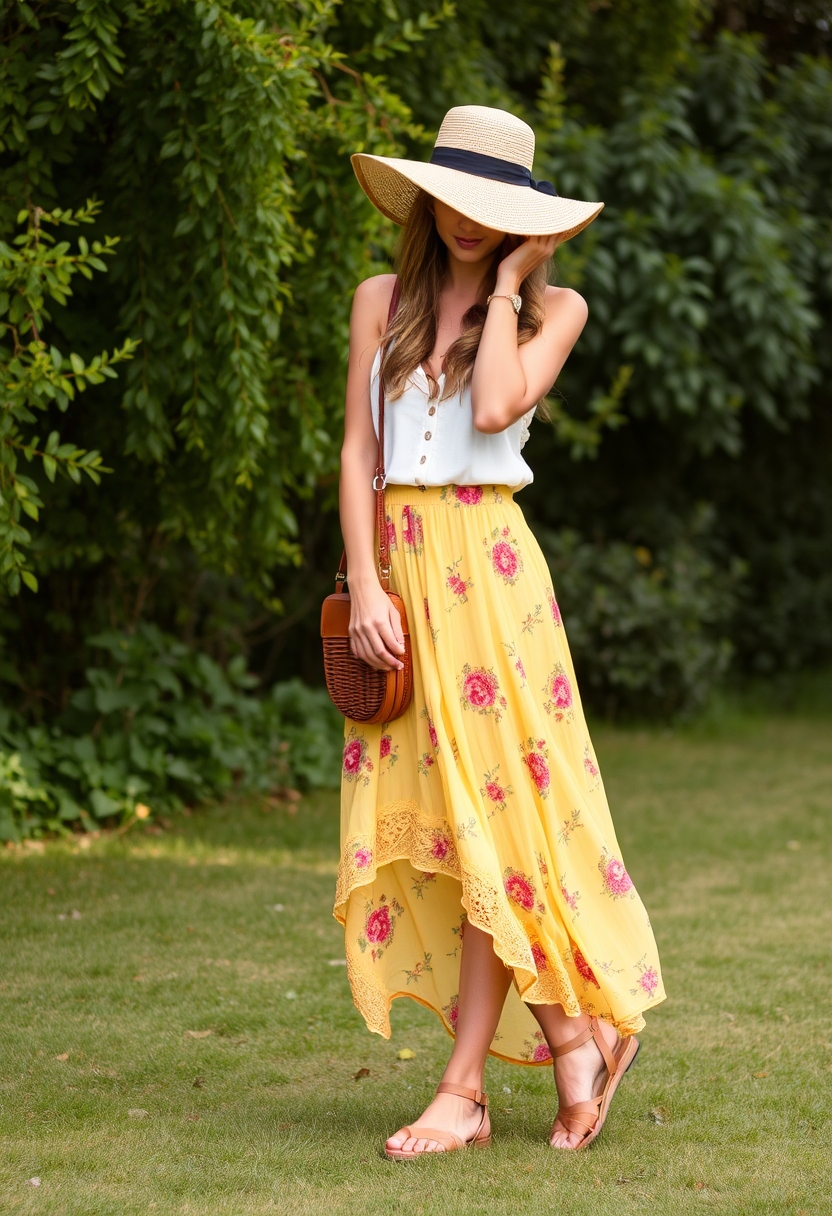 Whether layered or standalone, these 18 yellow pants outfits prove that bold colors can be both chic and boho